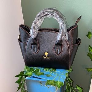 Black Kitty Purse NWOT